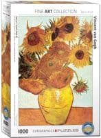 Van Gogh Twelve Sunflowers 1000 piece jigsaw 680mm x 490mm (pz)