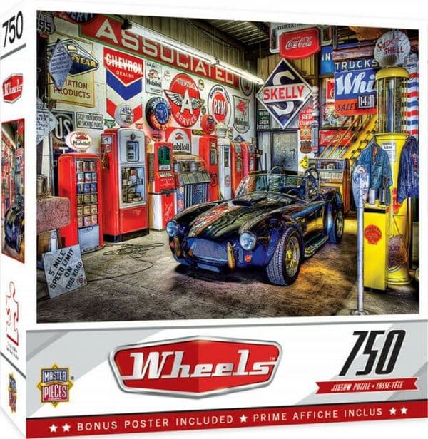 Wheels Jewel of the Garage 750 piece jigsaw puzzle 610mm x 460mm (mpc)