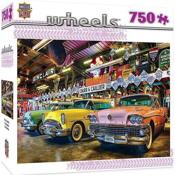 Wheels Three Beauties Classic US Cars 750 piece jigsaw puzzle 610mm x 460mm (mpc)