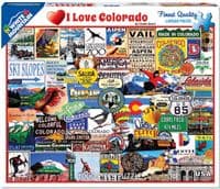 White Mountain I Love Colorado 1000 piece jigsaw puzzle 760mm x 610mm (wmp)