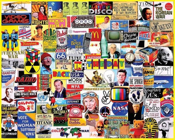 White Mountain Puzzles Back In The Day 1000 piece jigsaw puzzle 760mm x 610mm  (wmp)