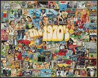 White Mountain Puzzles The Seventies 1000 piece jigsaw puzzle 760mm x 610mm