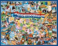White Mountain United States of America 1000 piece jigsaw puzzle 760mm x 610mm  (290)