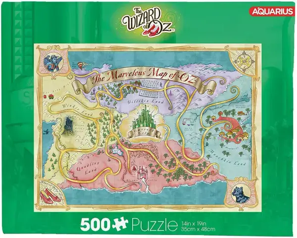 Wizard of Oz Marvelous Map of Oz  500 piece jigsaw puzzle. Licensed product  (nm)