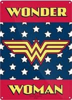 Wonder Woman small steel sign 210mm x 150mm (hb)