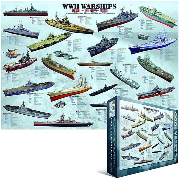World War 2 Warships 1000 piece jigsaw puzzle