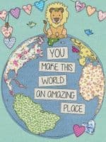 You Make This World An Amazing Place  Large Metal Sign 400mm x 300mm