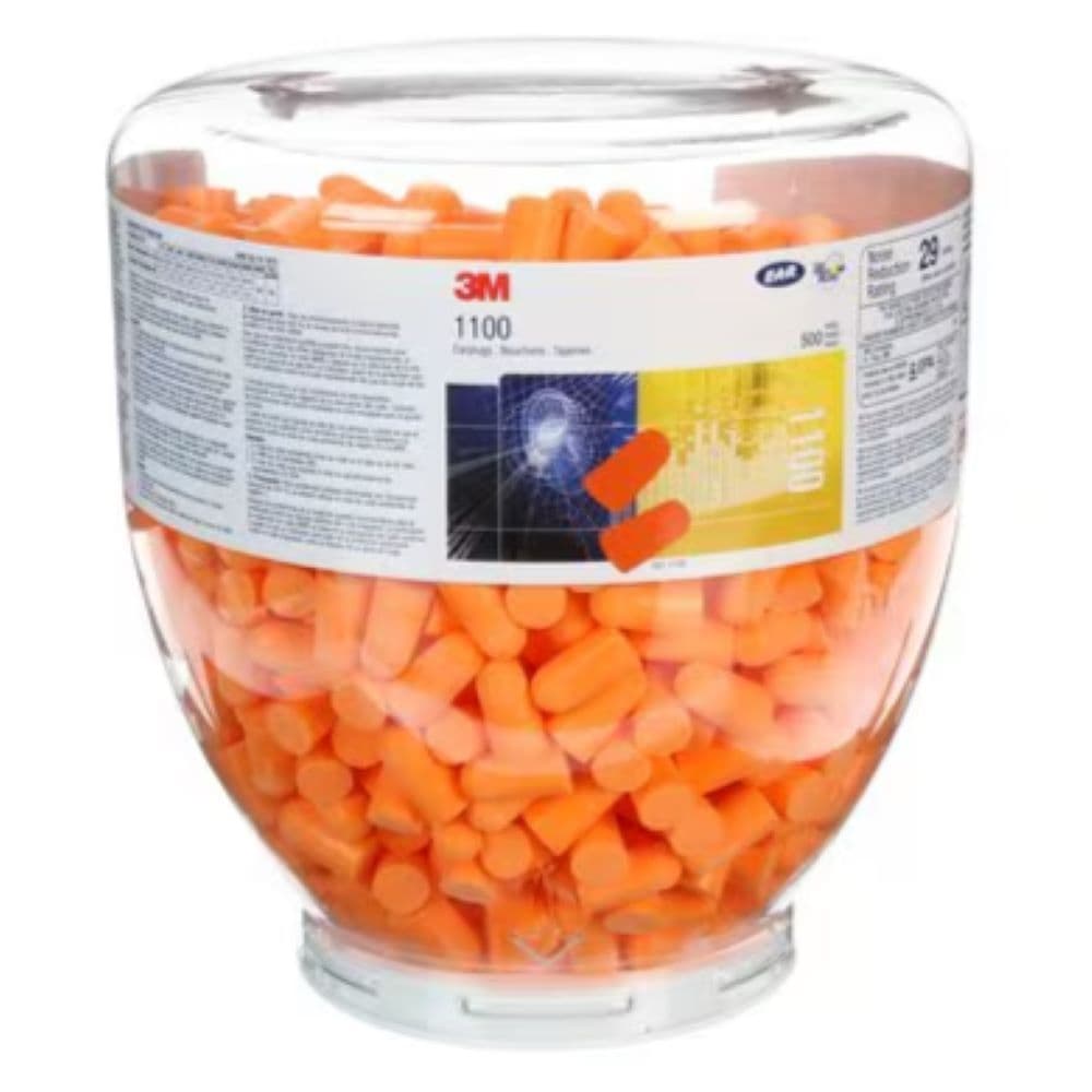 3M 1100 Earplugs Refill Bottle (500 pairs)