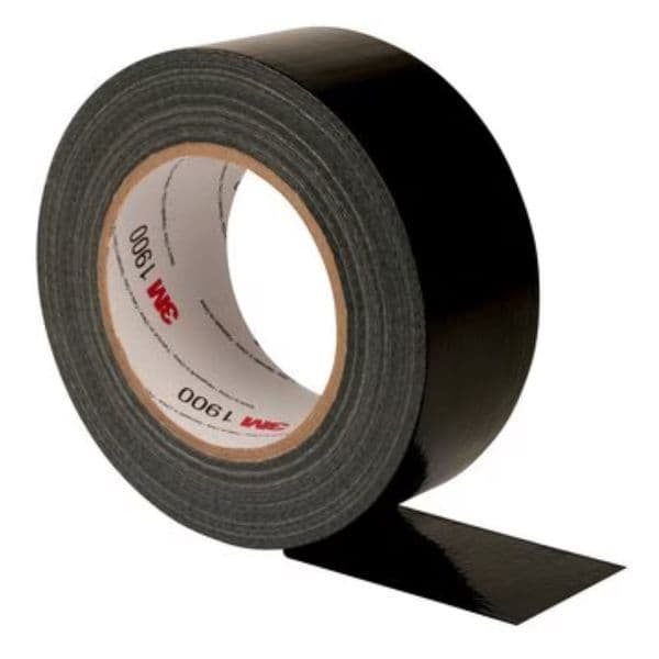 3M 1900 Duct Tape 1900 Black 50mm (2in) x 50m