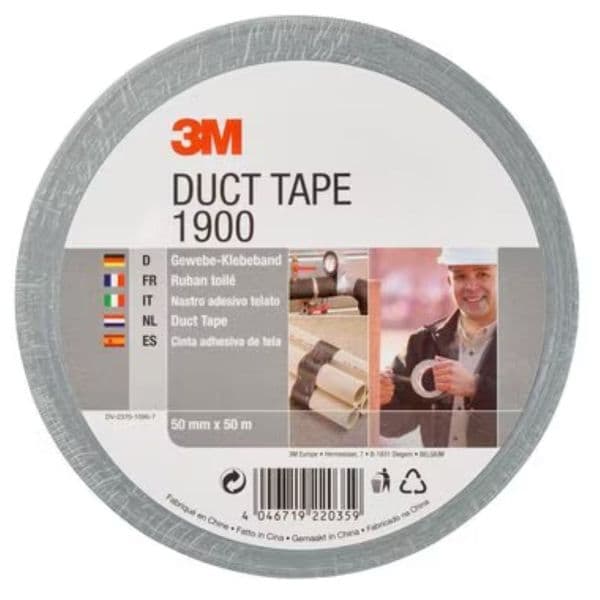 3M 1900 Duct Tape 1900 Silver 50mm (2in) x 50m