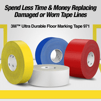 3M 971 Ultra Durable Floormarking Tape 76mm x 33m (4 rolls)