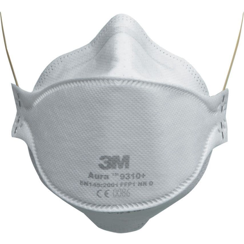 3M Aura 9310+ Unvalved Dust and Mist Disposable Respirator FFP1