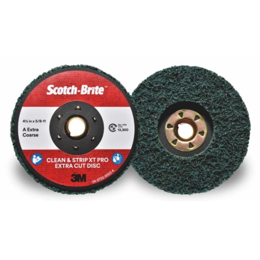 3M Scotch-Brite Clean and Strip XT Pro Extra Cut Disc 115 mm x 22 mm A XCRS Green
