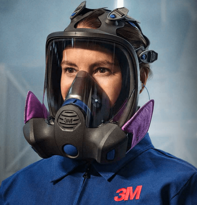 3M Secure Click FF-800 Reusable Full Face Mask Respirator