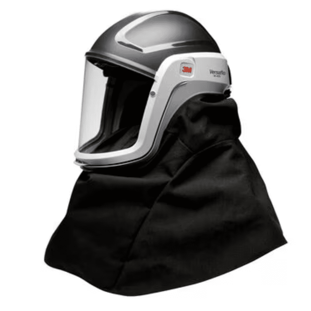 3M Versaflo M-series M-407 Respiratory Protective Helmet Coated Visor and Flame resistant Shroud