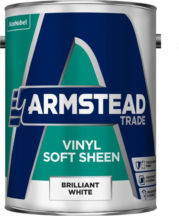 Armstead Trade Vinyl Soft Sheen Pure Brilliant White 5L