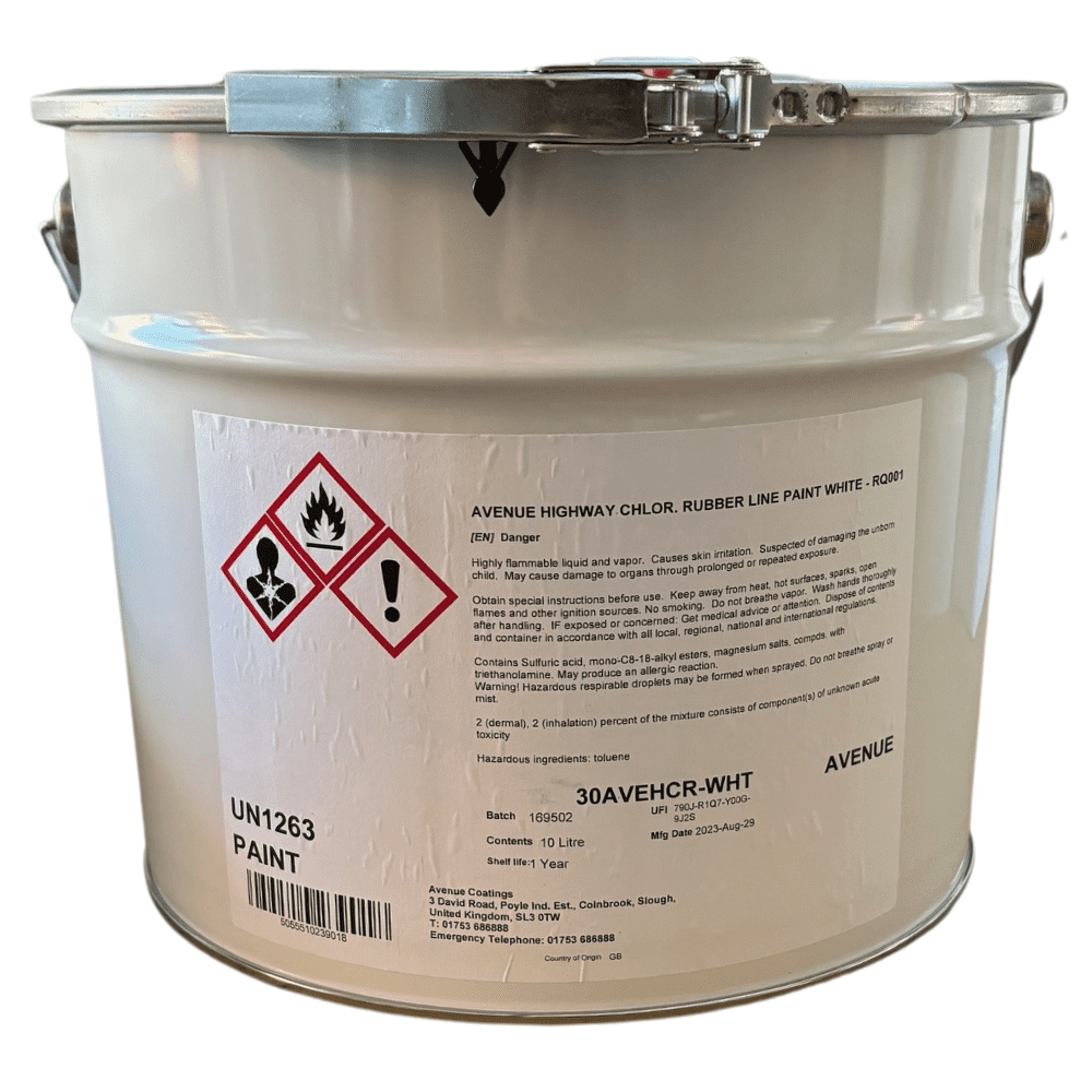 Avenue Chlorinated Rubber Line Marking Paint 10L