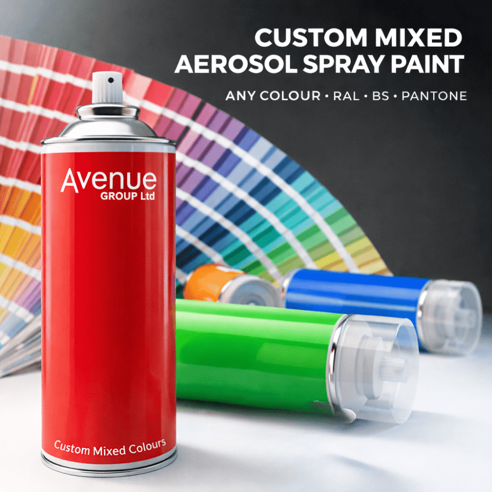 Avenue Custom Mixed Spray Paint Aerosols 400ml | Any Colour RAL, BS, Dulux, F&B