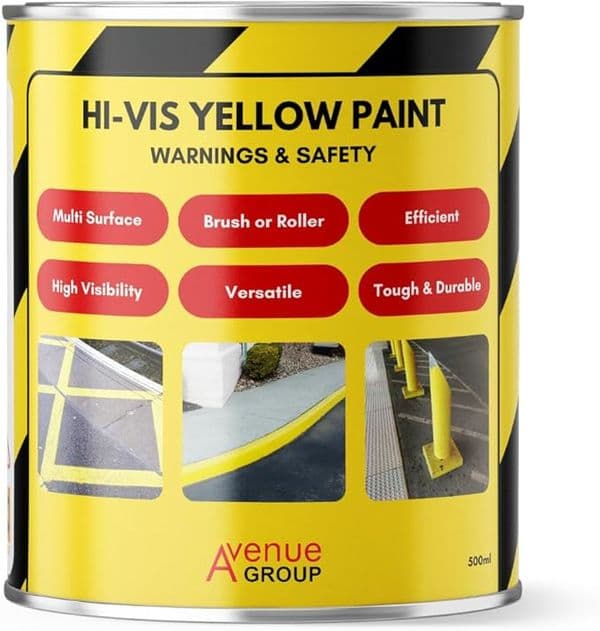 Avenue Hi-Vis Yellow Warning Paint High Visibility