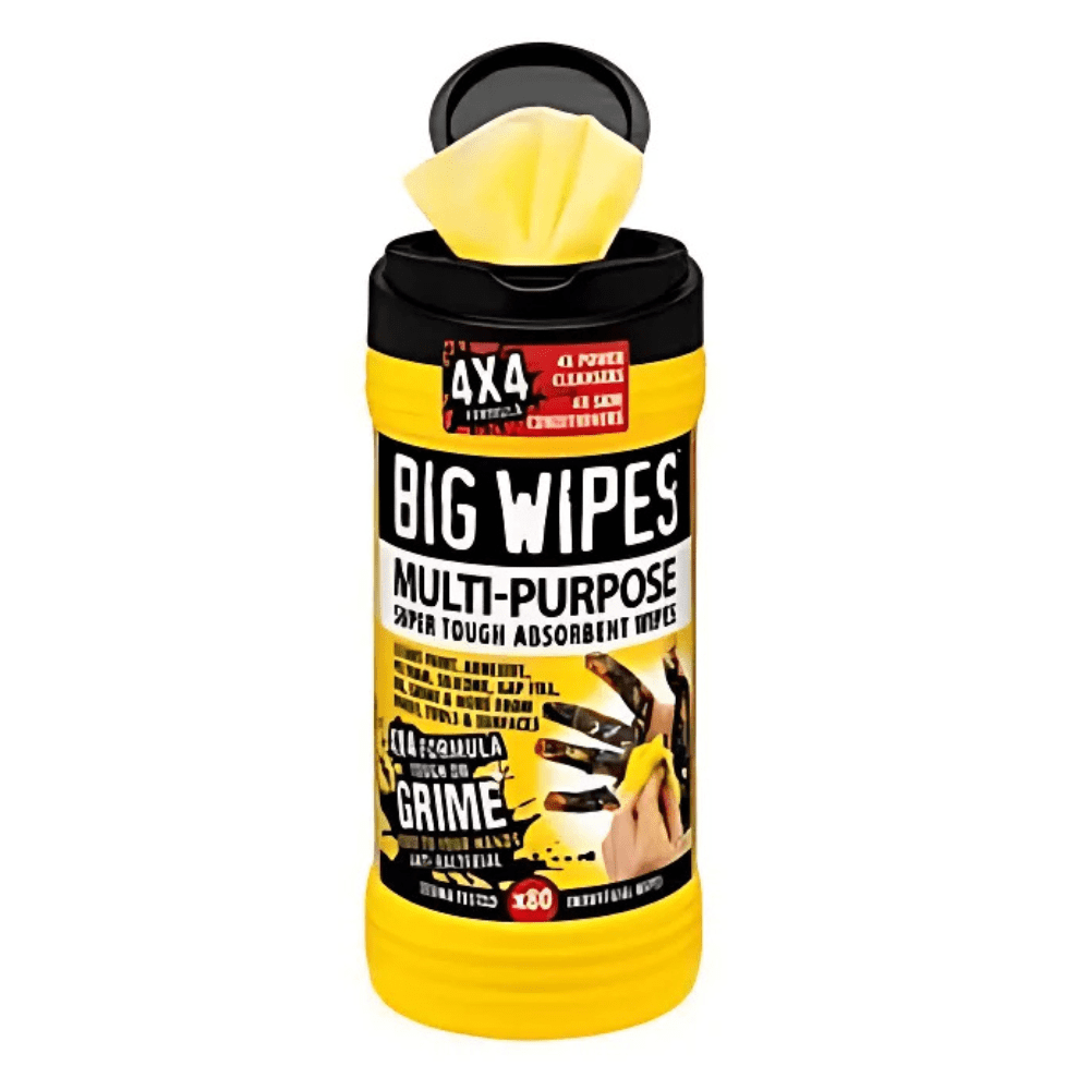 Big Wipes Black 4x4 Multi-Purpose Industrial Wipes (tub of 80)