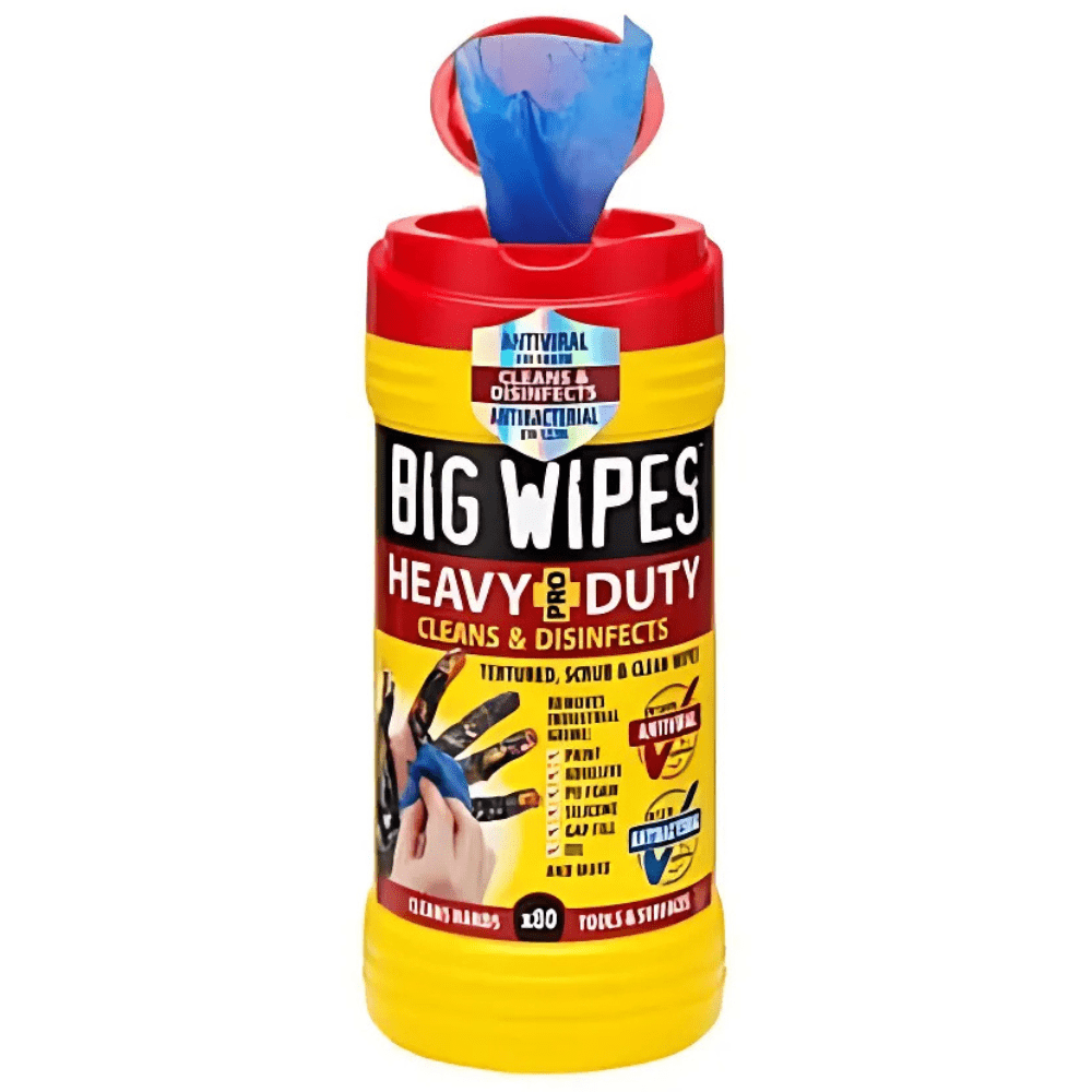 Big Wipes Heavy-Duty Pro+ Antiviral Wipes Tub of 80