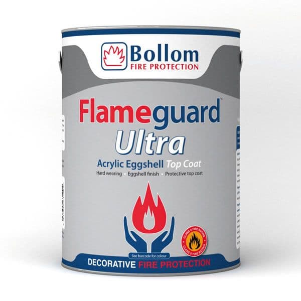 Bollom Flameguard Ultra Acrylic Eggshell Topcoat Custom Mixed Colours 5L