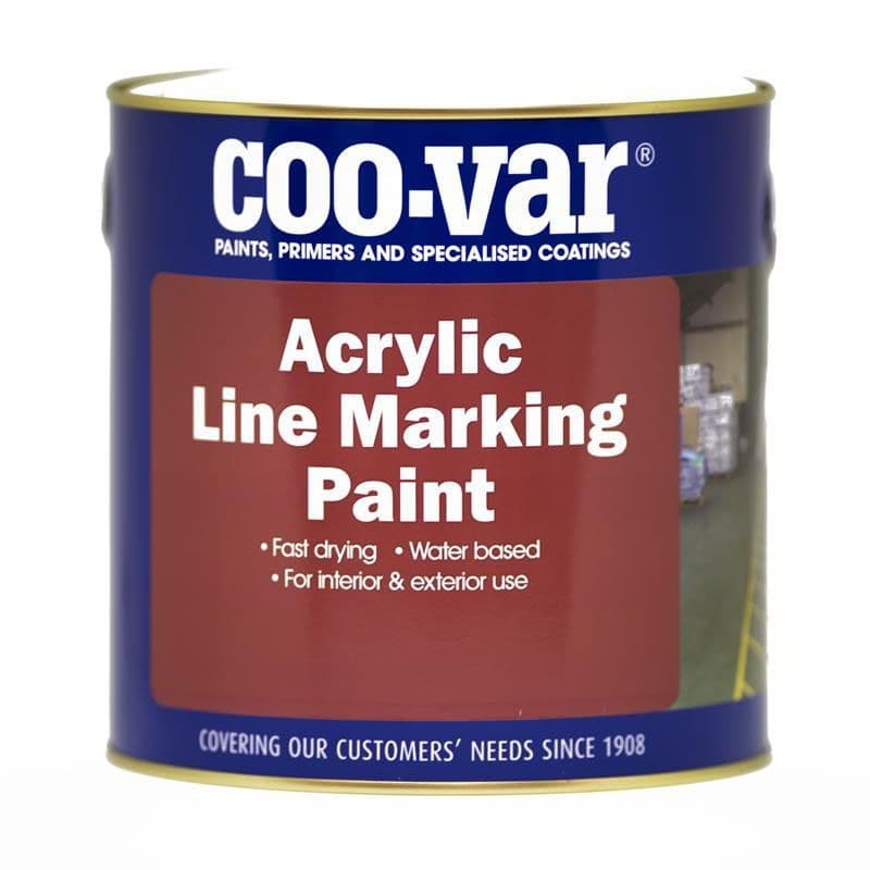 Coovar Acrylic Line Marking Paint, various colours