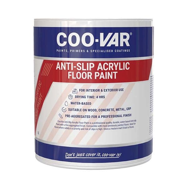 Coovar Anti-Slip Acrylic Floor Paint 2.5L
