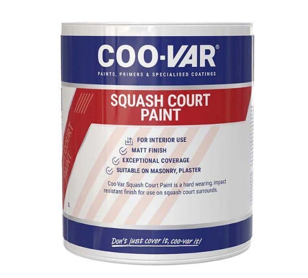 Coovar Squash Court Paint White 5L