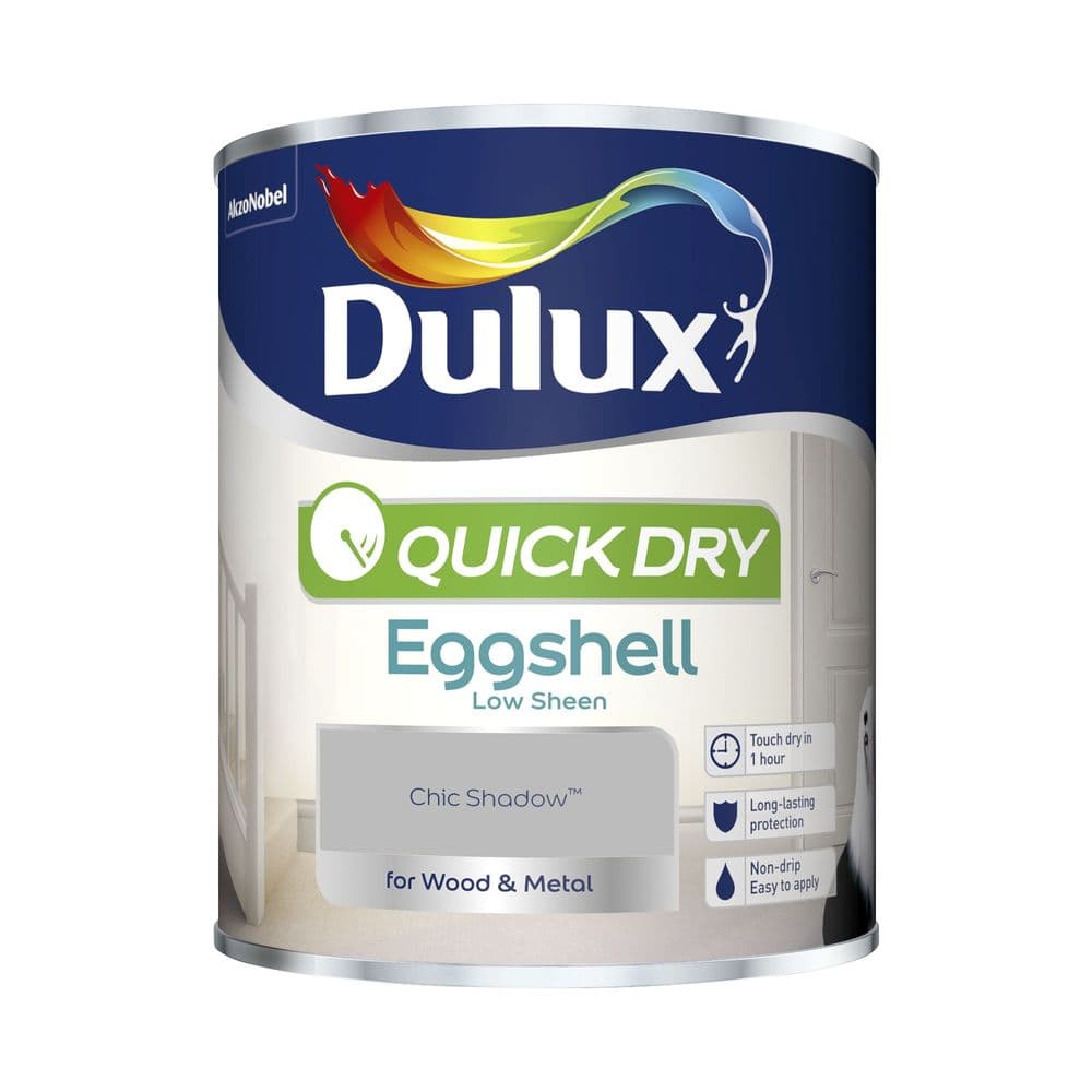 Dulux Quick Dry Eggshell Colours 750ml