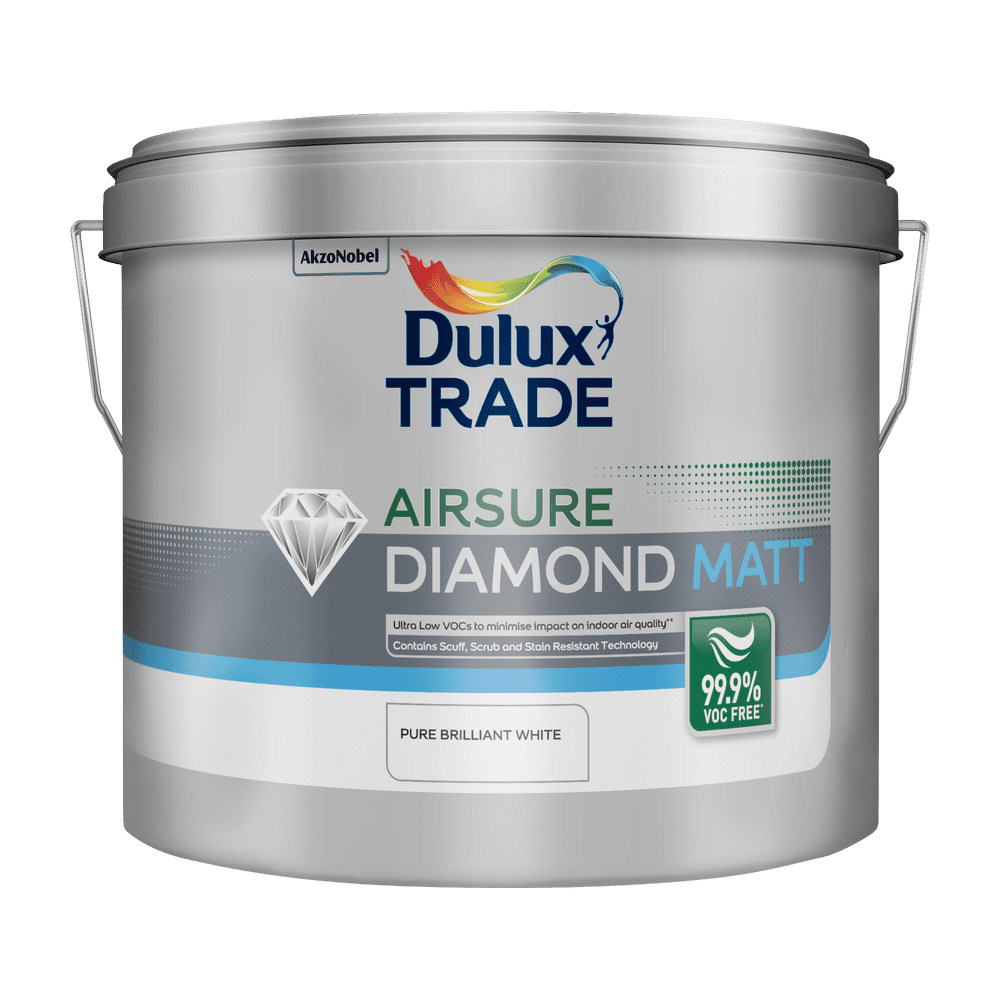 Dulux Trade Airsure Diamond Matt RAL 9010 10L