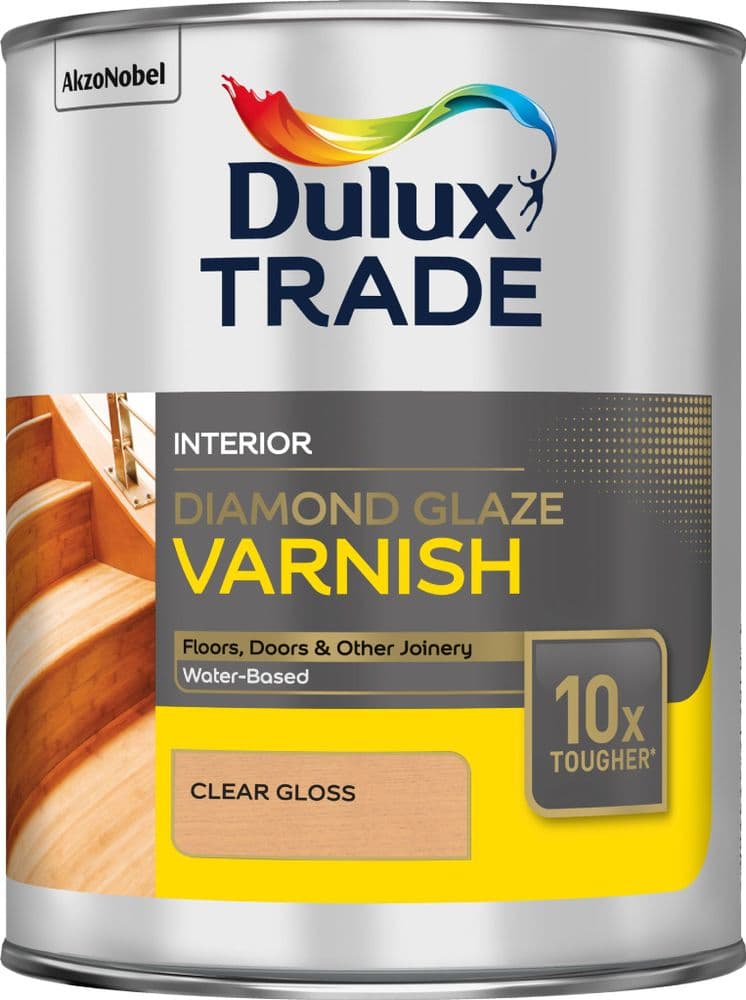 Dulux Trade Diamond Glaze Varnish Clear Gloss