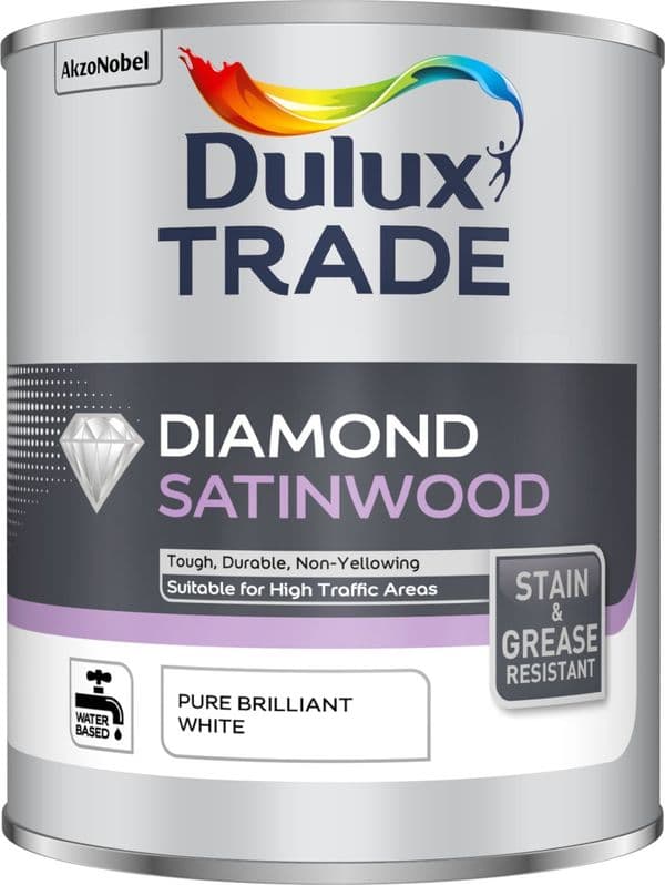 Dulux Trade Diamond Satinwood Pure Brilliant White
