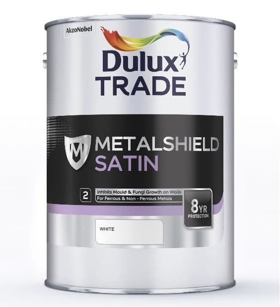 Dulux Trade Metalshield Satin Finish Black or White