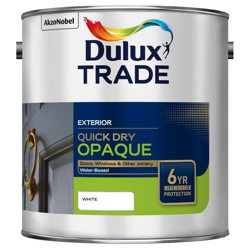 Dulux Trade Quick Dry Opaque Black or White