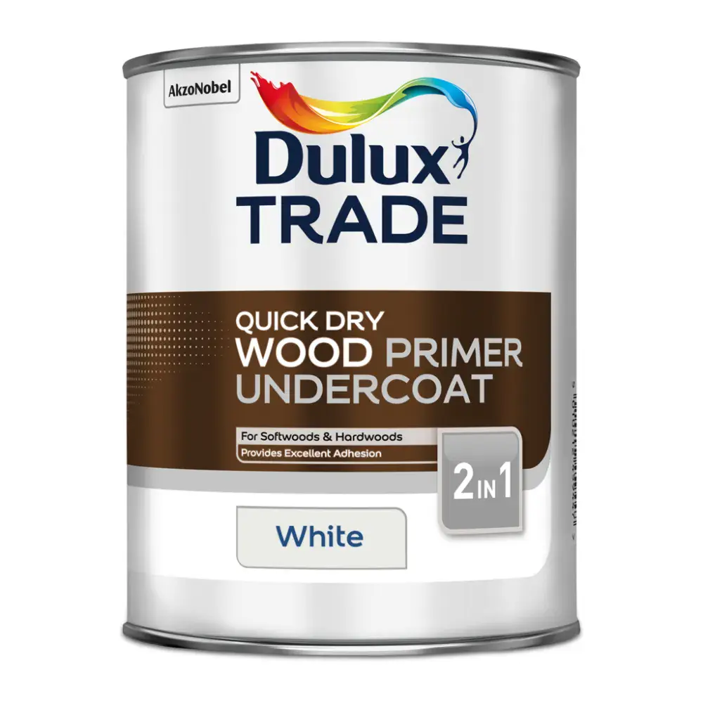 Dulux Trade Quick Dry Wood Primer Undercoat White