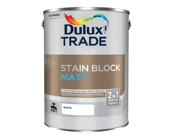 Dulux Trade Stain Block Matt White