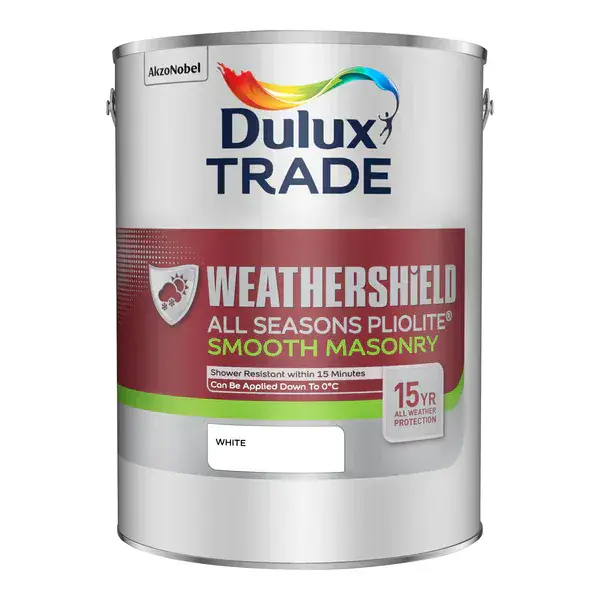 Dulux Trade Weathershield All Seasons Pliolite Smooth Masonry Custom Mixed Colours 5L