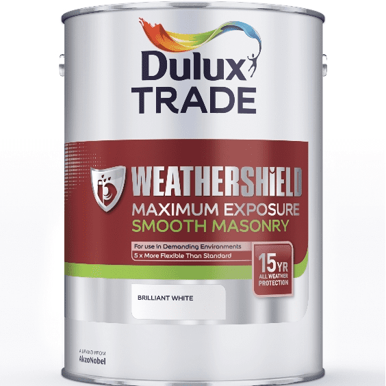 Dulux Trade Weathershield Maximum Exposure Smooth Masonry Custom Mixed Colours 5L