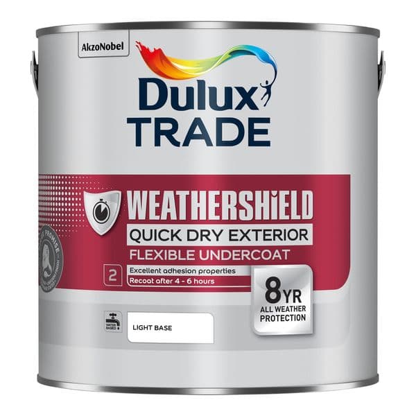 Dulux Trade Weathershield Quick Dry Exterior Flexible Undercoat Custom Mixed Colours