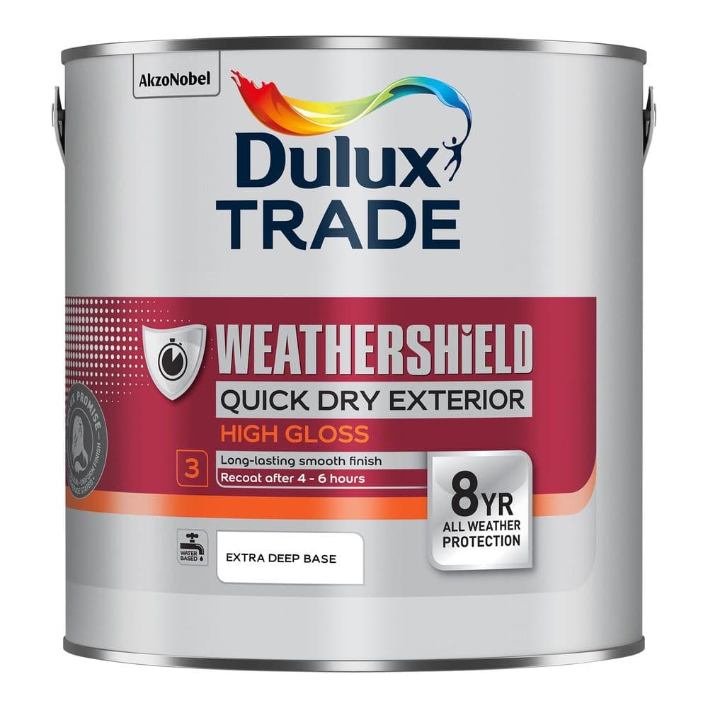 Dulux Trade Weathershield Quick Dry Exterior High Gloss Custom Mixed Colours