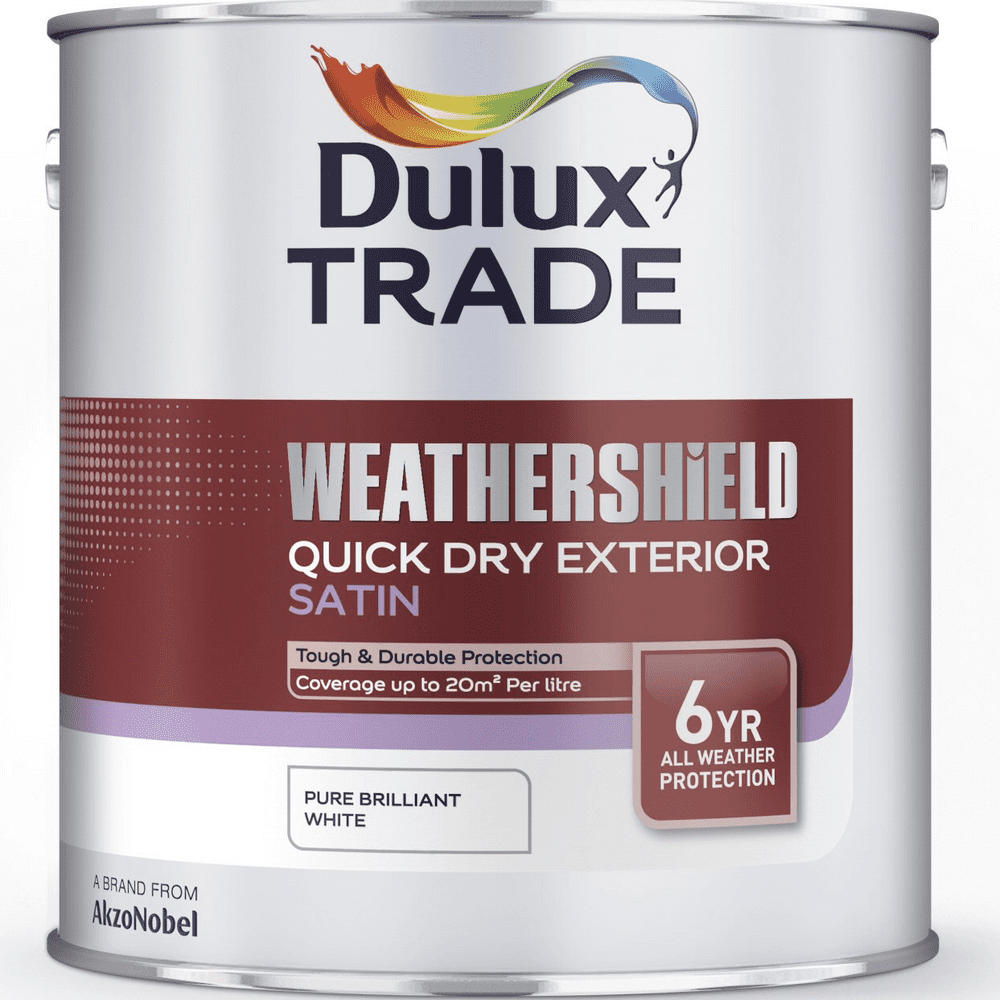 Dulux Trade Weathershield Quick Dry Exterior Satin Custom Mixed Colours