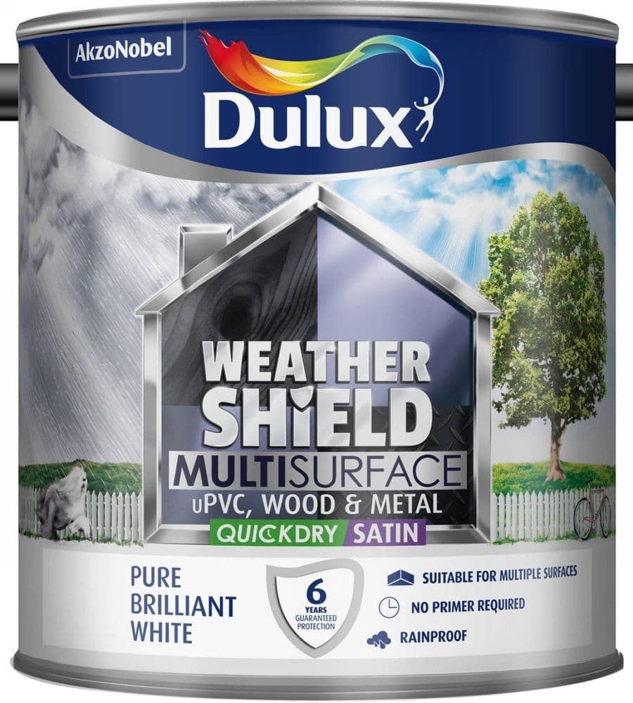 Dulux Weathershield Multi Surface Quick Dry Satin 2.5L