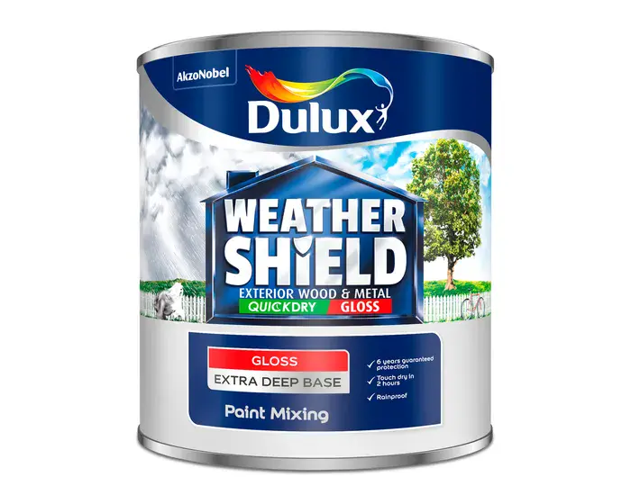 Dulux Weathershield Quick Dry Exterior Gloss Custom Mixed Colours 1L