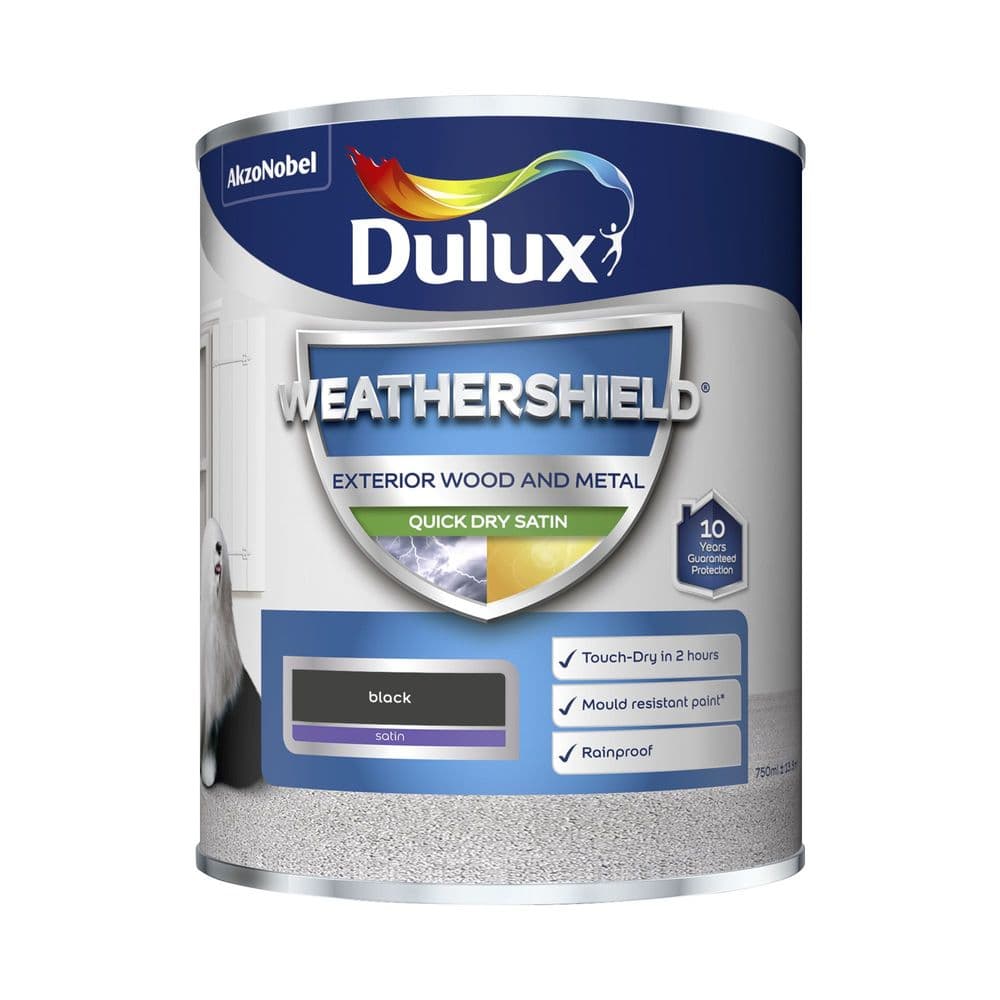 Dulux Weathershield Quick Dry Satin Colours 750ml