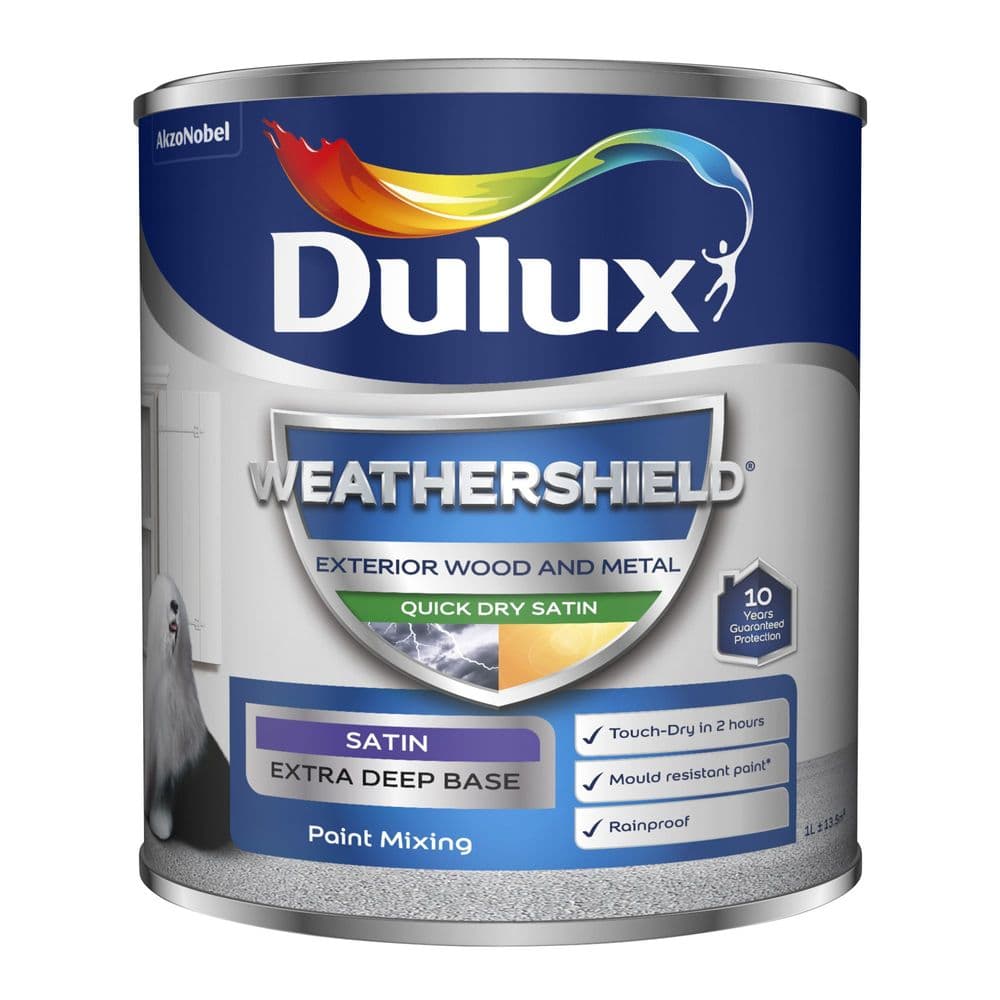 Dulux Weathershield Quick Dry Satin Custom Mixed Colours 1L