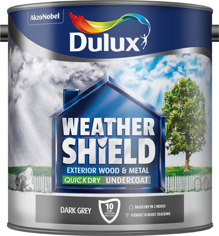 Dulux Weathershield Quick Dry Undercoat Dark Grey