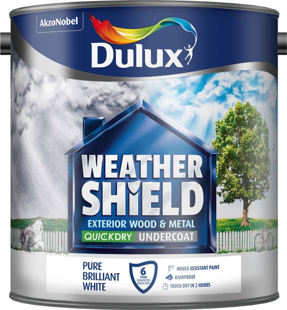 Dulux Weathershield Quick Dry Undercoat Pure Brilliant White