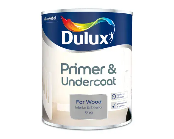 Dulux Wood Primer & Undercoat Grey 750ml