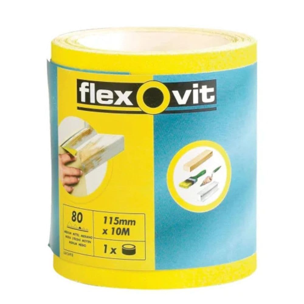 Flexovit High Performance Sanding Roll 115mm X 50m 120g